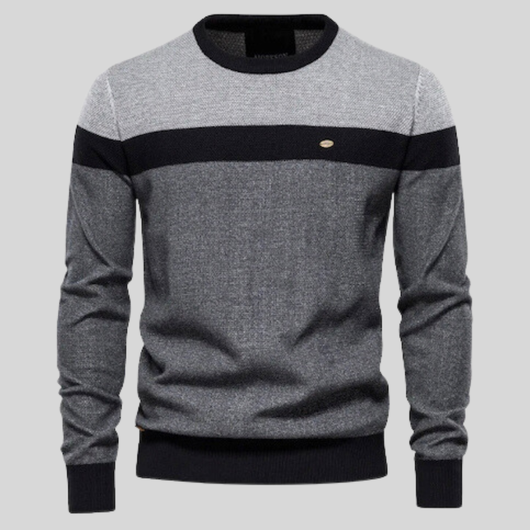 Benjamin Men’s Cotton Pullover – Classic Lightweight Knit Sweater