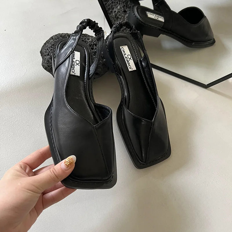 Lea | Slingback Sandals with Square Toe for Women